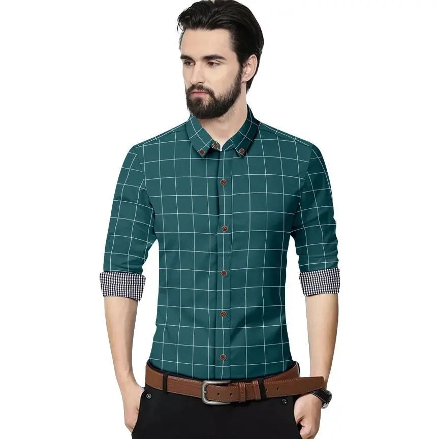 Mens Check Casual Shirts