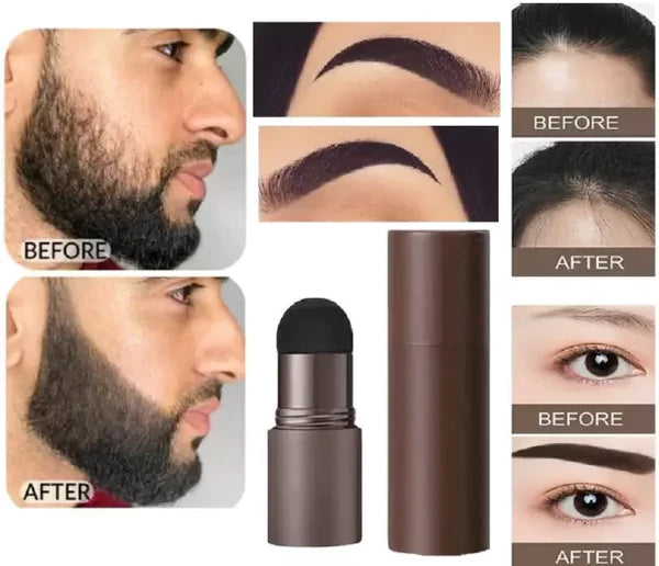 Black & Brown Hair Coloring Sponge with😍 Eyebrow Shaper & Brush Free 😍 | 🔥 BUY 1 GET 1 FREE 🔥