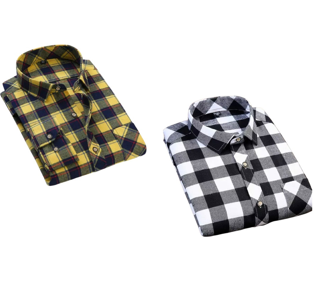 5 Mens Check Casual Shirts