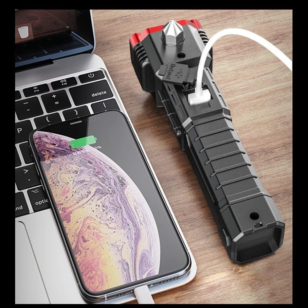 Multifunctional Work Portable Power Bank with Flashlight