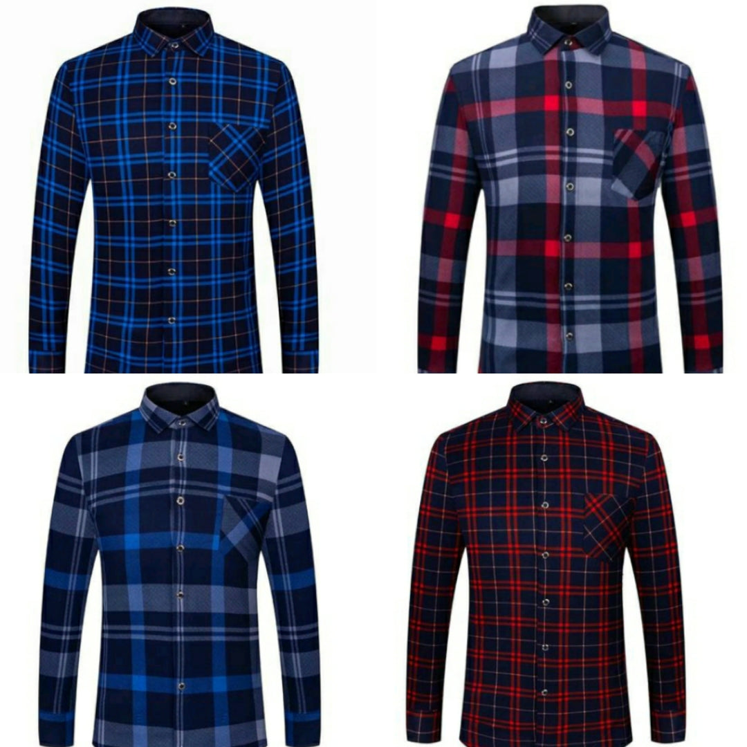 COMBO OF 4 NEW FASHION CHECK SHIRT